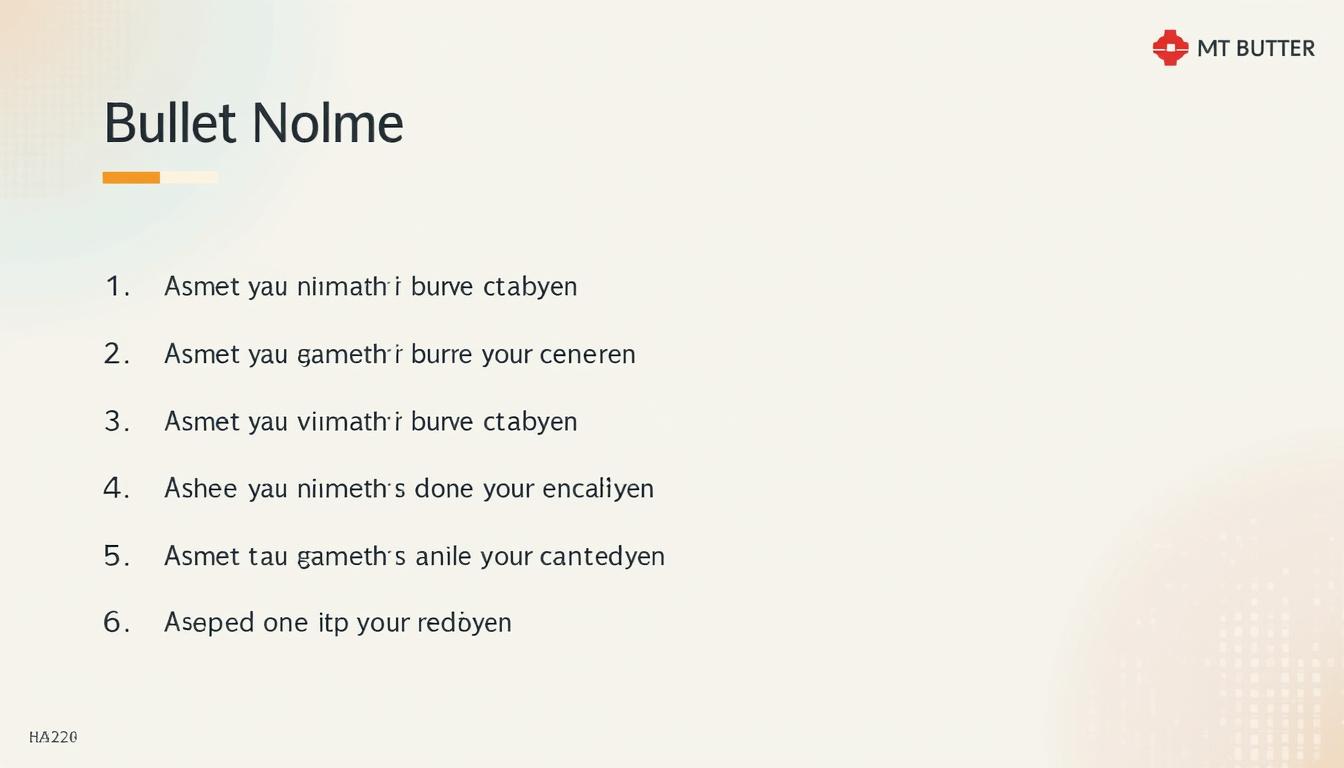 apprenez à utiliser efficacement les bullet points en présentation pour structurer vos idées, capter l'attention et clarifier votre message.