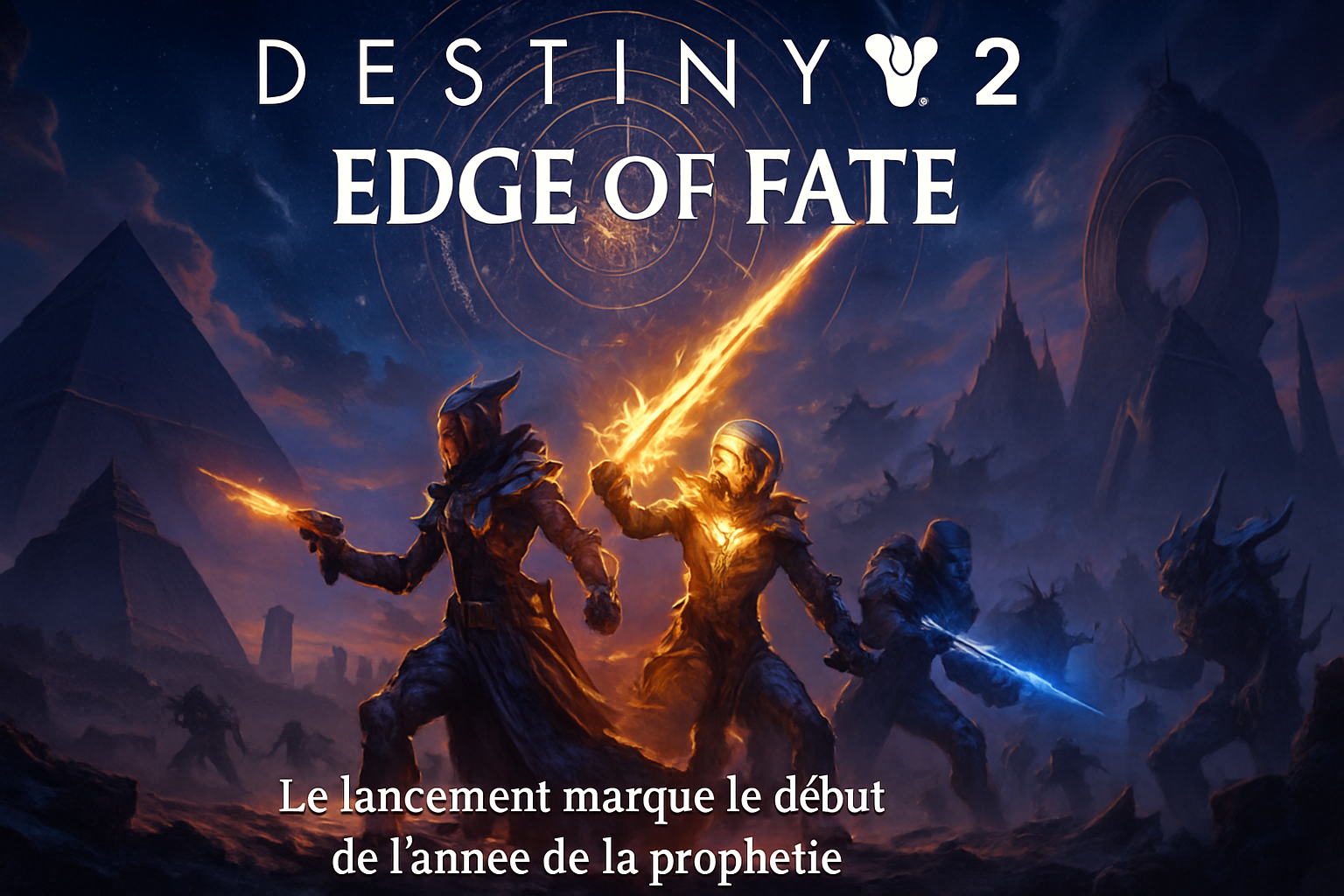 découvrez le lancement de destiny 2 edge of fate, marquant le début palpitant de l’année de la prophétie. nouveaux défis, aventures et récompenses attendent les gardiens dans cette extension incontournable !