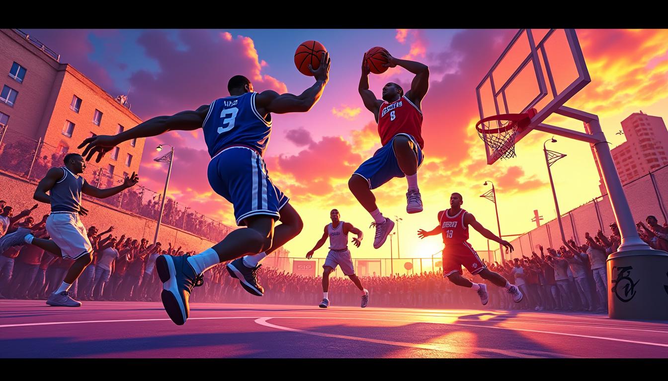 découvrez nba the run, le retour explosif du basket de rue inspiré de nba street, prévu pour juin. préparez-vous à des matchs intenses et du jeu urbain authentique !