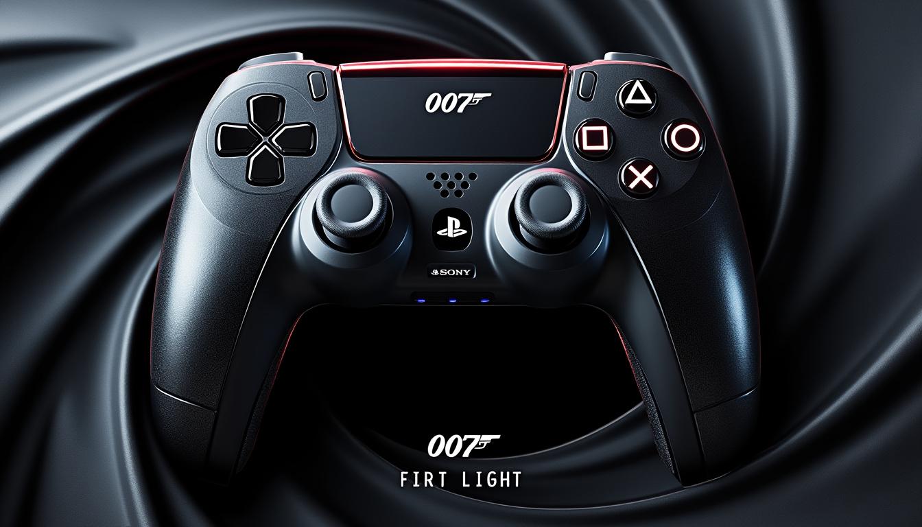 découvrez la manette dualsense aux couleurs exclusives de 007 first light, une édition spéciale pour la ps5 alliant élégance et immersion dans l'univers de james bond.